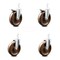Service Caster 6 Inch High Temp Phenolic 7/8 Inch Square Stem Caster Total Lock Brake SCC, 2PK SCC-SQTTL20S615-PHSHT-78-2-S-2 - alternate 1